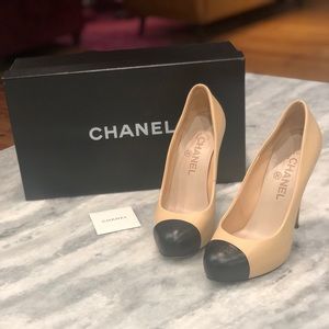 Authentic CHANEL stilettos.